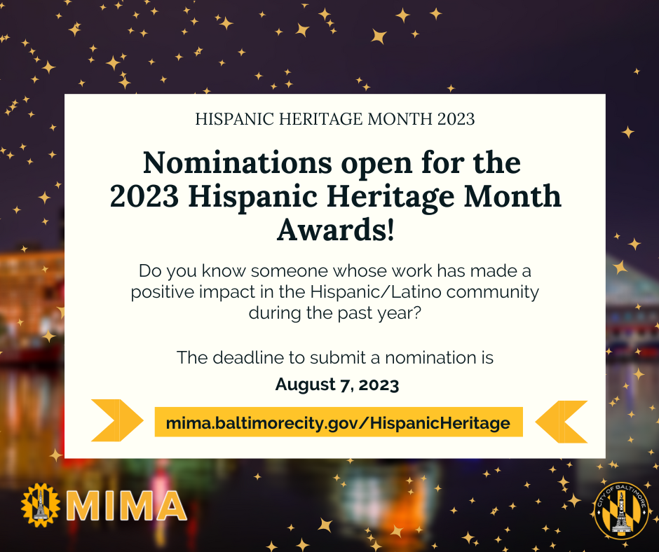 Hispanic Heritage Month Graphic English